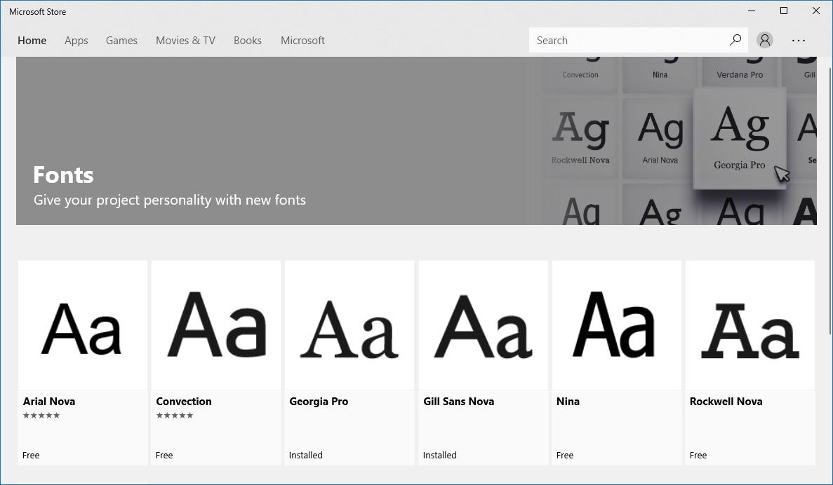 reinstall fonts windows 10